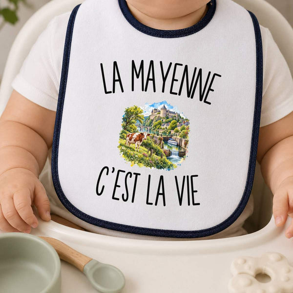 Bavoir Bébé La Mayenne c’est la vie