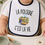 Bavoir Bébé La Pologne c’est la vie