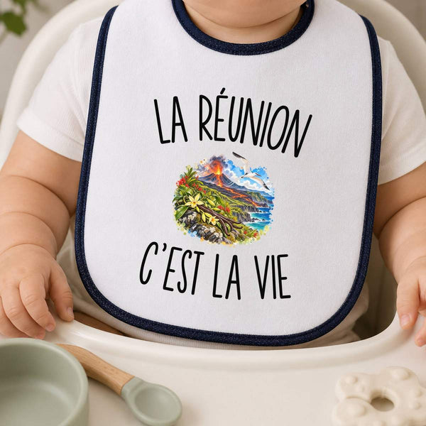 Bavoir Bébé La Réunion c’est la vie