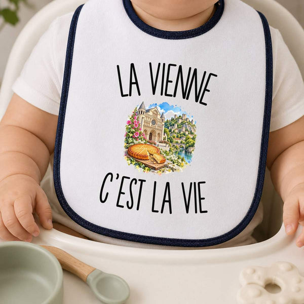Bavoir Bébé La Vienne c’est la vie
