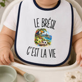 Bavoir Bébé Le Brésil c’est la vie
