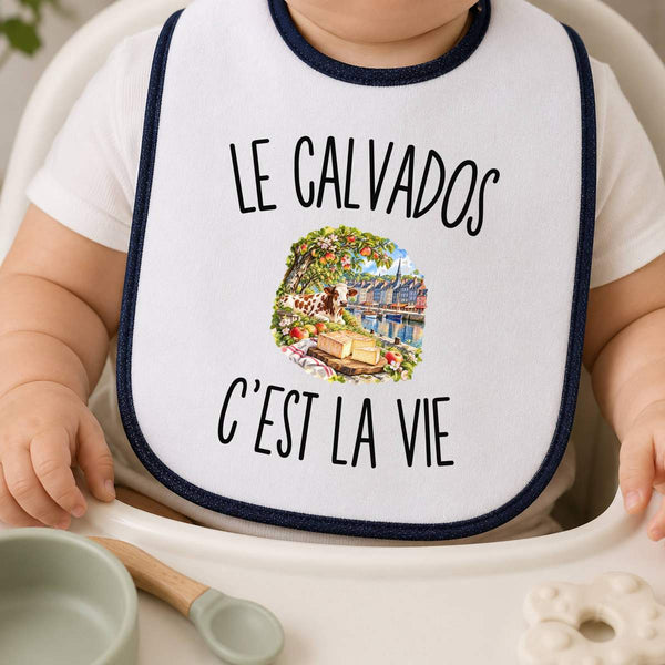 Bavoir Bébé Le Calvados c’est la vie