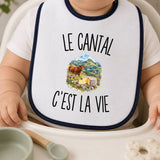 Bavoir Bébé Le Cantal c’est la vie