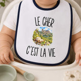 Bavoir Bébé Le Cher c’est la vie