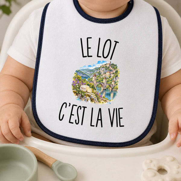 Bavoir Bébé Le Lot c’est la vie
