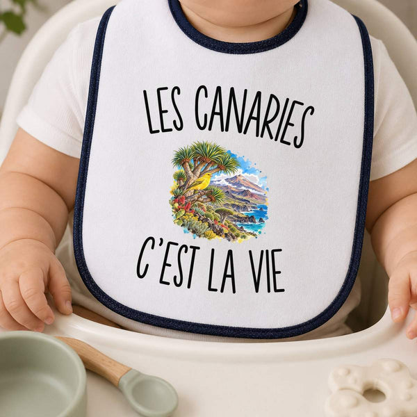 Bavoir Bébé Les Canaries c’est la vie