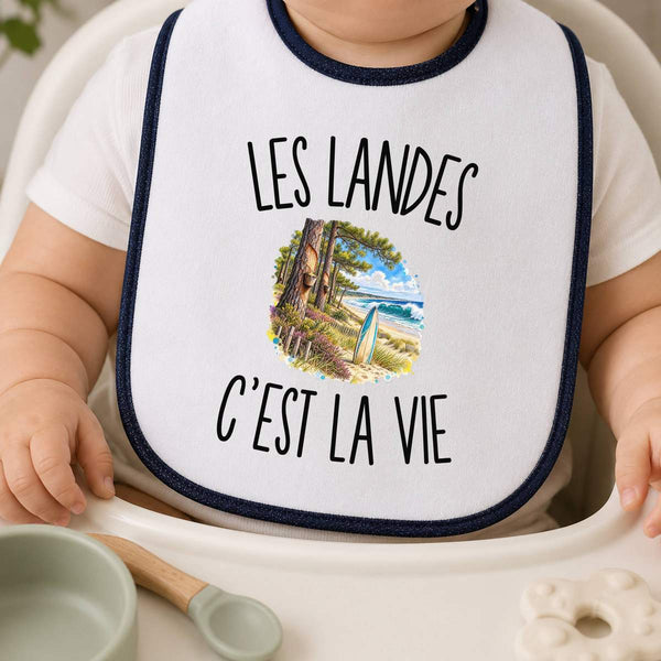 Bavoir Bébé Les Landes c’est la vie