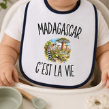Bavoir Bébé Madagascar c’est la vie