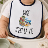 Bavoir Bébé Nice c’est la vie
