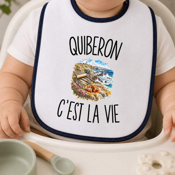 Bavoir Bébé Quiberon c’est la vie
