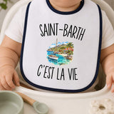 Bavoir Bébé Saint-Barth c’est la vie