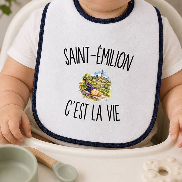 Bavoir Bébé Saint-Émilion c’est la vie