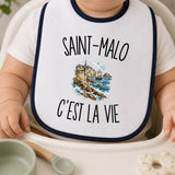 Bavoir Bébé Saint-Malo c’est la vie