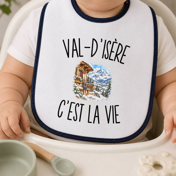Bavoir Bébé Val-d’Isère c’est la vie