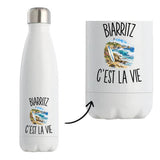 Gourde Isotherme Biarritz c’est la vie