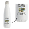 Gourde Isotherme Colombes c’est la vie