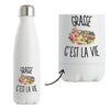 Gourde Isotherme Grasse c’est la vie
