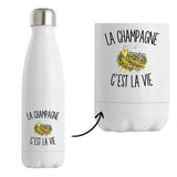 Gourde Isotherme La Champagne c’est la vie