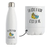 Gourde Isotherme La Côte d’Azur c’est la vie