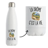 Gourde Isotherme La Drôme c’est la vie