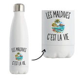 Gourde Isotherme Les Maldives c’est la vie