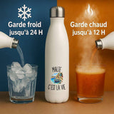 Gourde Isotherme Malte c’est la vie
