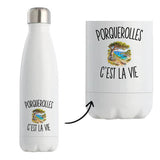 Gourde Isotherme Porquerolles c’est la vie