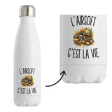 Gourde Isotherme L’Airsoft c’est la vie