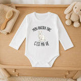 Body Bébé Manches Longues Mon Angora Turc c'est ma vie