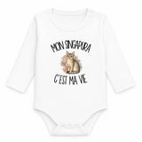 Body Bébé Manches Longues Mon Singapura c'est ma vie