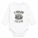 Body Bébé Manches Longues Le patchwork c'est la vie