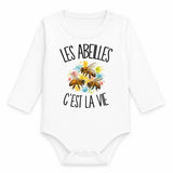 Body Bébé Manches Longues Les abeilles c'est la vie