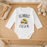 Body Bébé Manches Longues Les abeilles c'est la vie