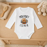 Body Bébé Manches Longues Mon poney c'est ma vie