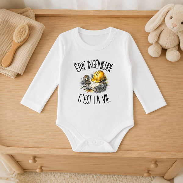 Body Bébé Manches Longues Être ingénieure c'est la vie