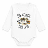 Body Bébé Manches Longues Être architecte c'est la vie