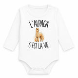 Body Bébé Manches Longues L'alpaga c'est la vie