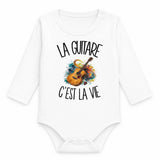 Body Bébé Manches Longues La guitare c'est la vie
