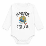 Body Bébé Manches Longues La mosaïque c'est la vie