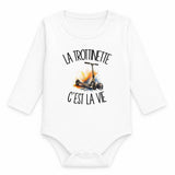 Body Bébé Manches Longues La trottinette c'est la vie