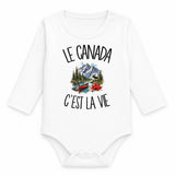 Body Bébé Manches Longues Le Canada c'est la vie