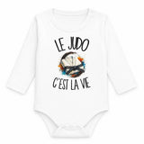 Body Bébé Manches Longues Le judo c'est la vie