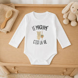 Body Bébé Manches Longues Le macramé c'est la vie