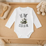 Body Bébé Manches Longues Le thé c'est la vie