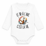 Body Bébé Manches Longues Le tir à l'arc c'est la vie
