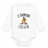 Body Bébé Manches Longues Le trampoline c'est la vie