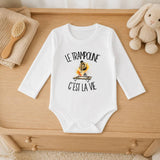 Body Bébé Manches Longues Le trampoline c'est la vie