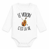 Body Bébé Manches Longues Le violon c'est la vie