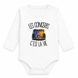 Body Bébé Manches Longues Les concerts c'est la vie
