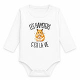 Body Bébé Manches Longues Les hamsters c'est la vie